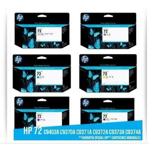 Tinta Printer Plotter HP 72 Colour 130ml (MBK/PBK/GY/C/M/Y) Original