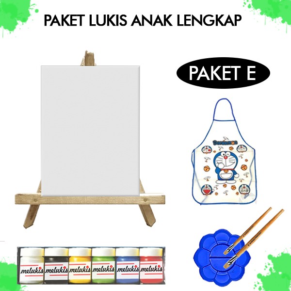

PAKET MELUKIS KANVAS CAT KUAS DAN PALET - E
