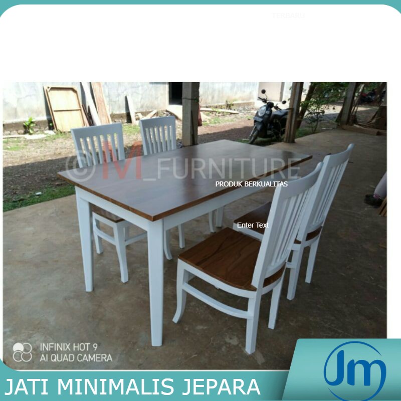 set meja makan 130 cm meubel jepara furniture jepara furniture jepara