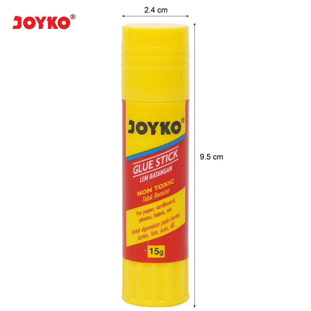 

H7Y Lem Stik JOYKO GS 15 Besar 15 gram / Glue Stick GS-15 Lusin / Lem Kertas Putih 15 Gr Box ( 12