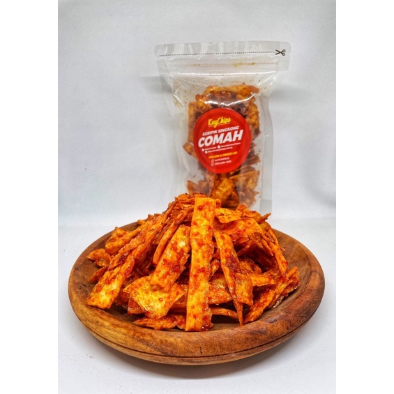 

KuyChips Keripik singkong Comah Rasa pedas karamel 100gr