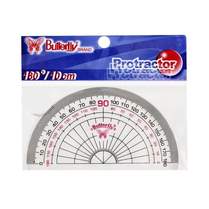 

Penggaris Busur Butterfly 180 derajat 10cm no.4 (48 pcs)