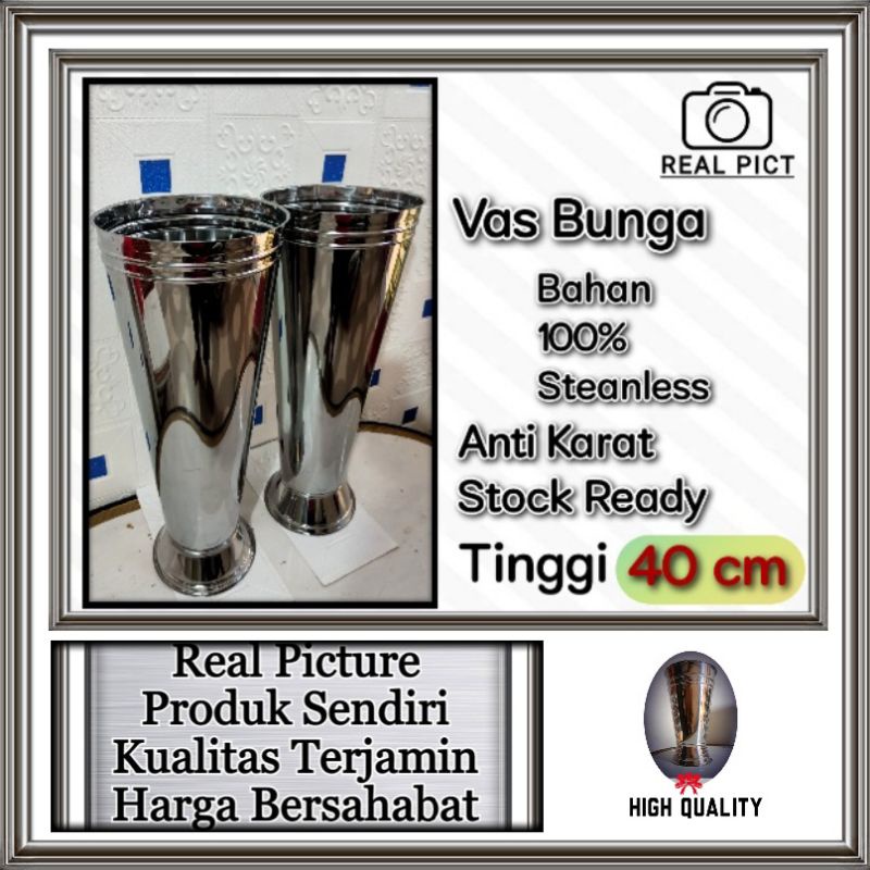 VAS BUNGA DEKORASI / POT BUNGA DEKORASI  ( Tinggi 40 cm )