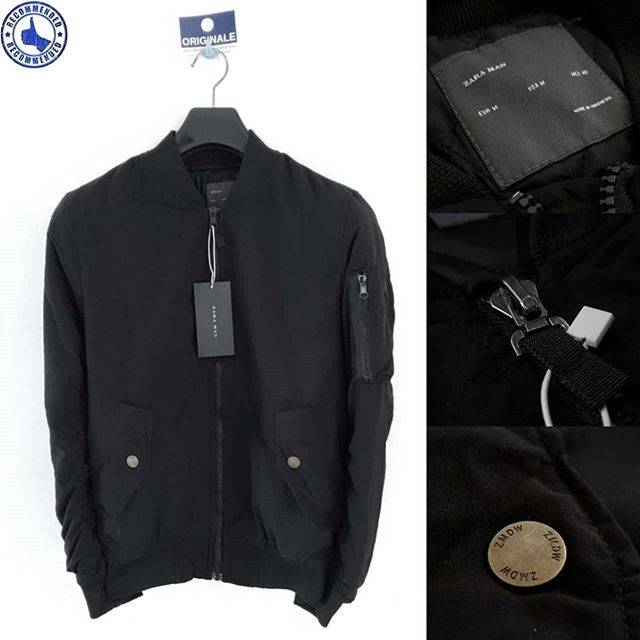 ZRA Bomber Jacket - Black | Shopee 