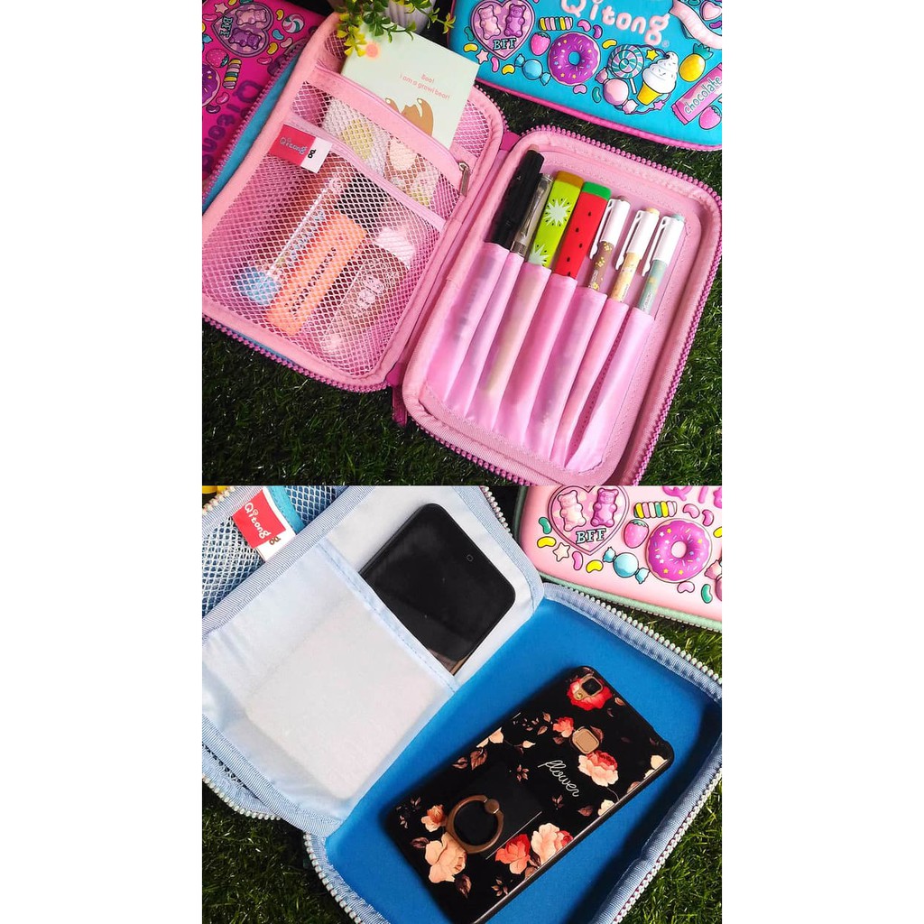 

Kotak Pensil Hardcase / Pencil Organizer ukuran besar - Qitong Sweet