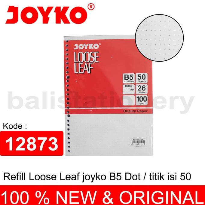 

Ready Stock] Refill Loose Leaf Joyko Dot / Titik B5 100Gsm 50 Sheet