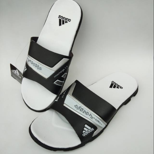 SANDAL PRIA SELOP NITRO HITAM PUTIH.SANDAL PRIA SPORTY TERLARIS TERMURAH