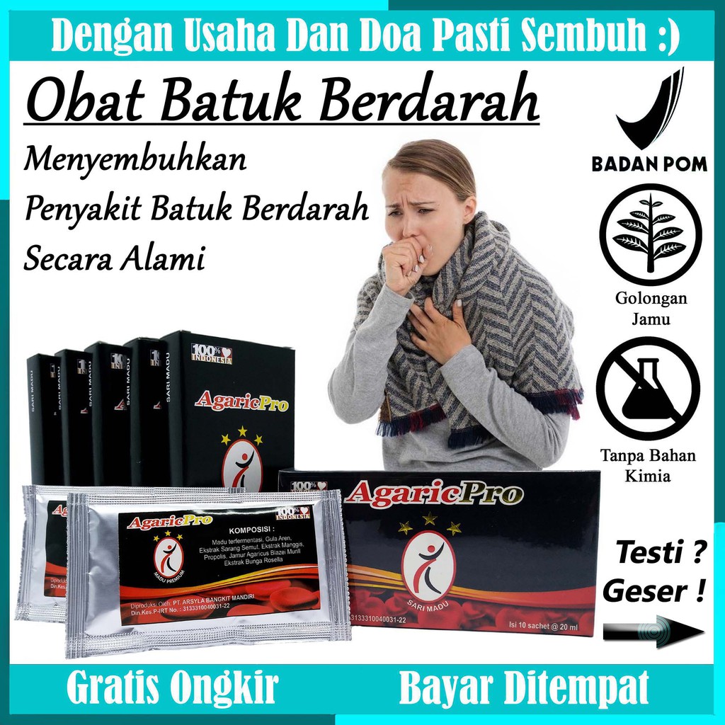 Obat Batuk Berdarah Batuk Berdahak Batuk Kering Dan Gatal Batuk Menahun Paling Ampuh Herbal Alami Shopee Indonesia