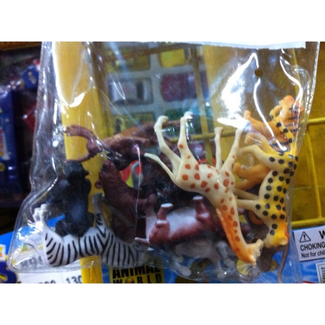 Binatang mainan/ miniatur binatang/binatang plastik/mini animals karnivora dan herbicora