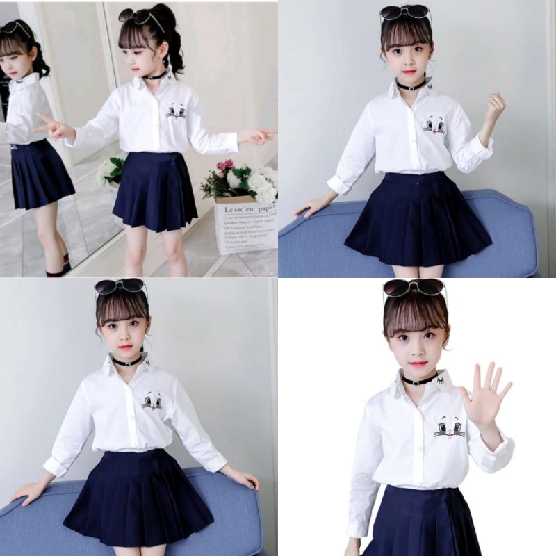 Set Twy Kids Usia 4th-8th Baju Anak Perempuan Baju Setelan Anak Perempuan Korea Style Terbaru