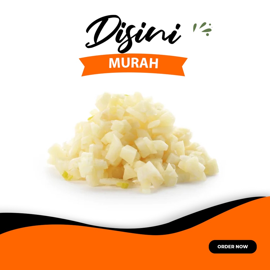 

Bawang putih cincang tanpa minyak ( minced garlic ) mentah 250gr