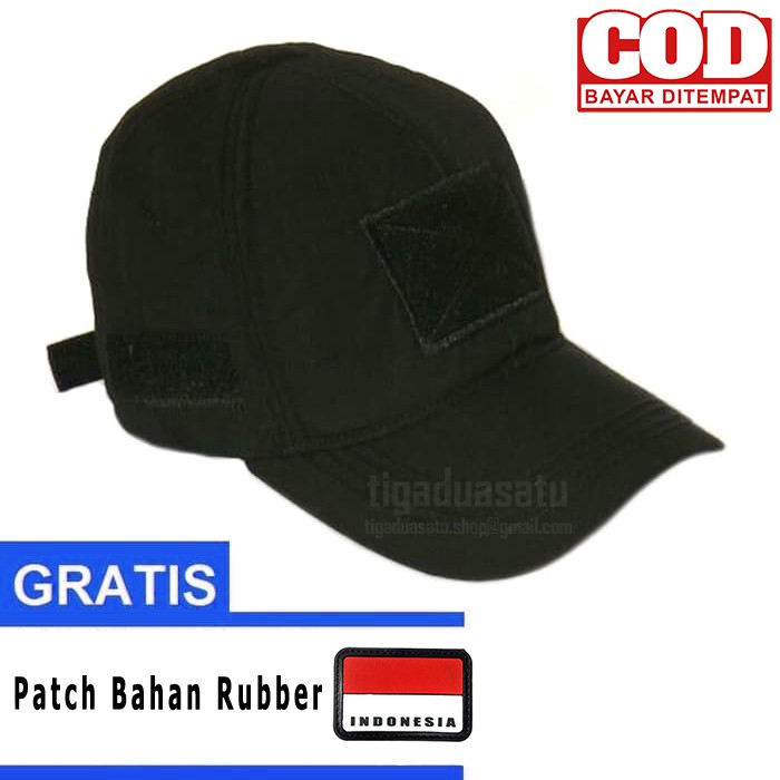 Kualitas Dijamin Topi Tactical Army - Hitam
