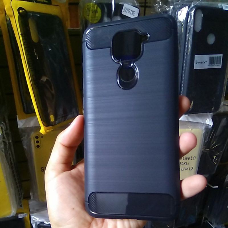 SOFT CASE XIAOMI REDMI NOTE 9 IPAKY CARBON FIBER XIAOMI REDMI NOTE 9 CASE REDMI NOTE 9 PROMO