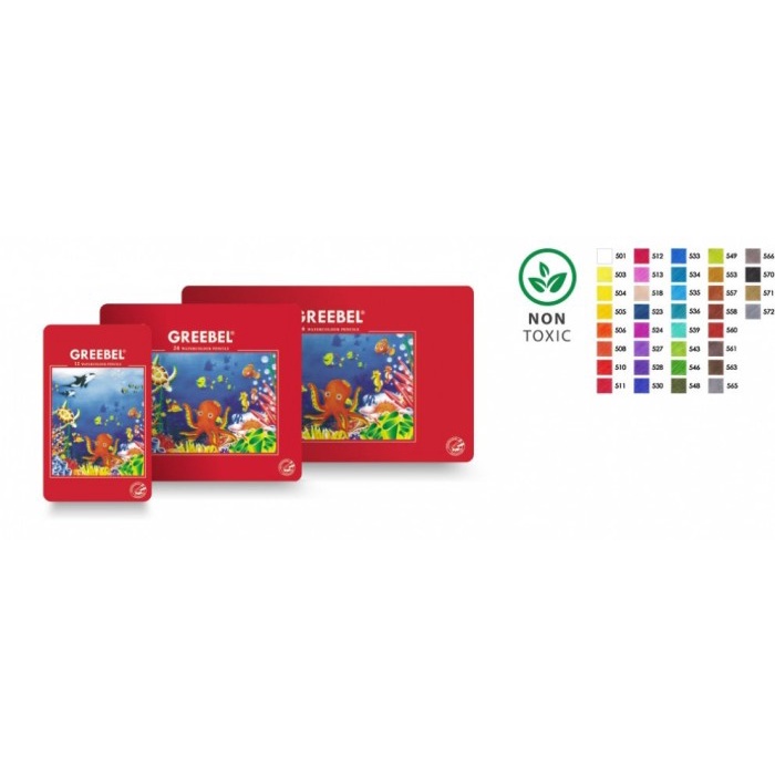 

Terlaris Atk90Gb 2In1 Catair & Pensil 24 Warna Kaleng Watercolour Greebel 2724 Diskon