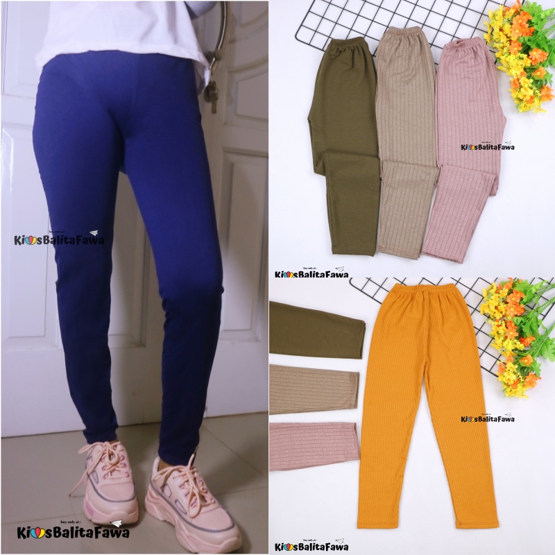Legging Sheila uk 10-12 tahun / EXPORT QUALITY Leging Anak Perempuan Celana Ketat Polos Good Quality Panjang