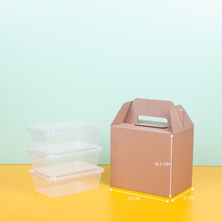 

10Pcs Box Jinjing Kotak Hampers 18x13x16,5cm Dus Parcel Packaging 3 Toples Mika Thinwall 750ml