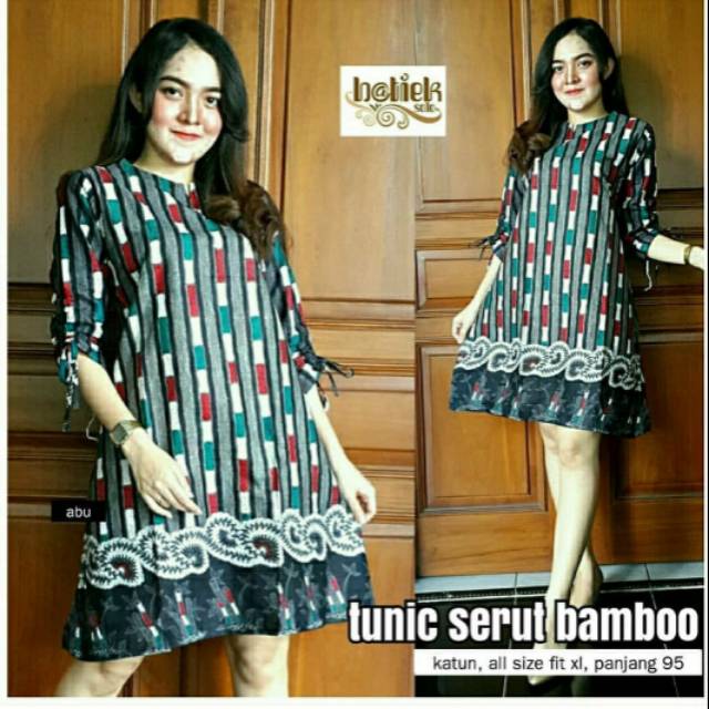 Tunik serut bambu
