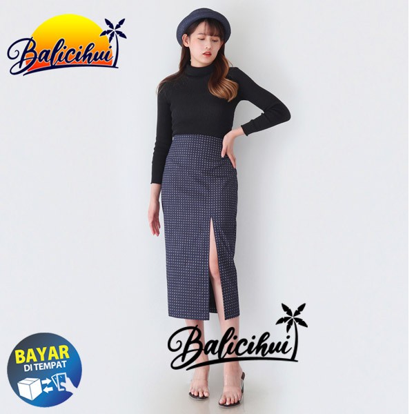 Balicihui Rok Wanita Rok Panjang Rok Kerja Rok Kantor Wanita Rok Katun Skirt Rok Bali