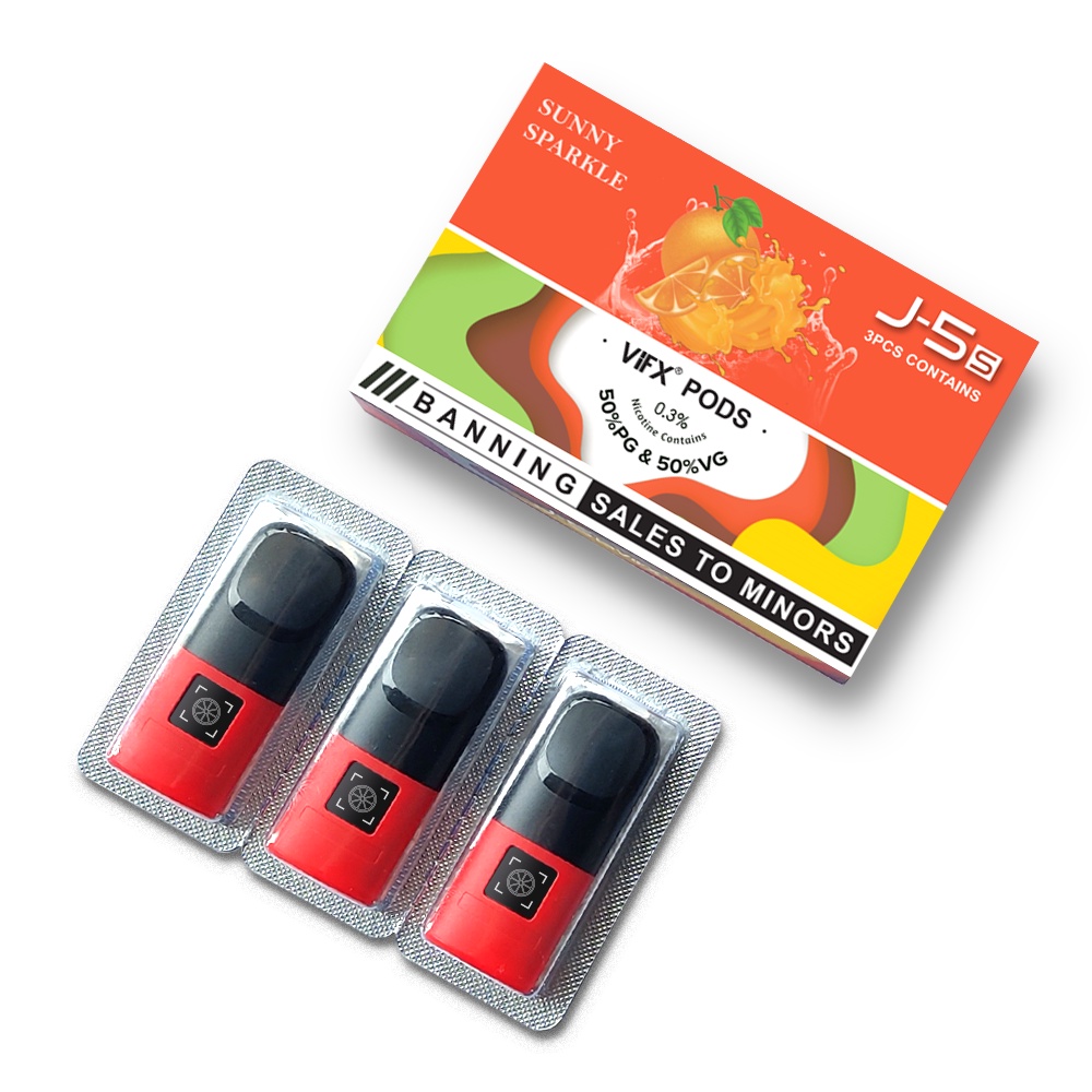 ViFX Compatible 100% RELX Essential Infinity Phantom Pod 3PCS Orange Soda Flavour 2.0ml