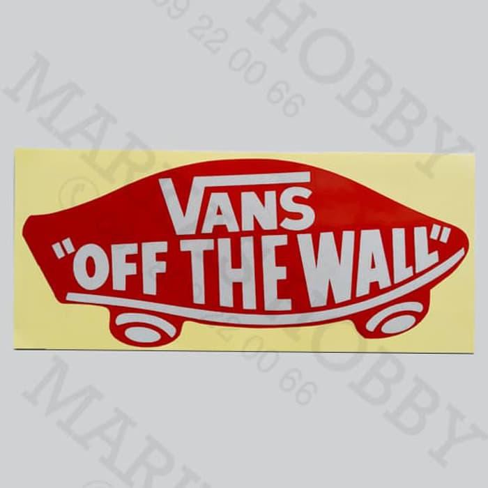 

Stiker / Sticker Vans Off The Wall Red