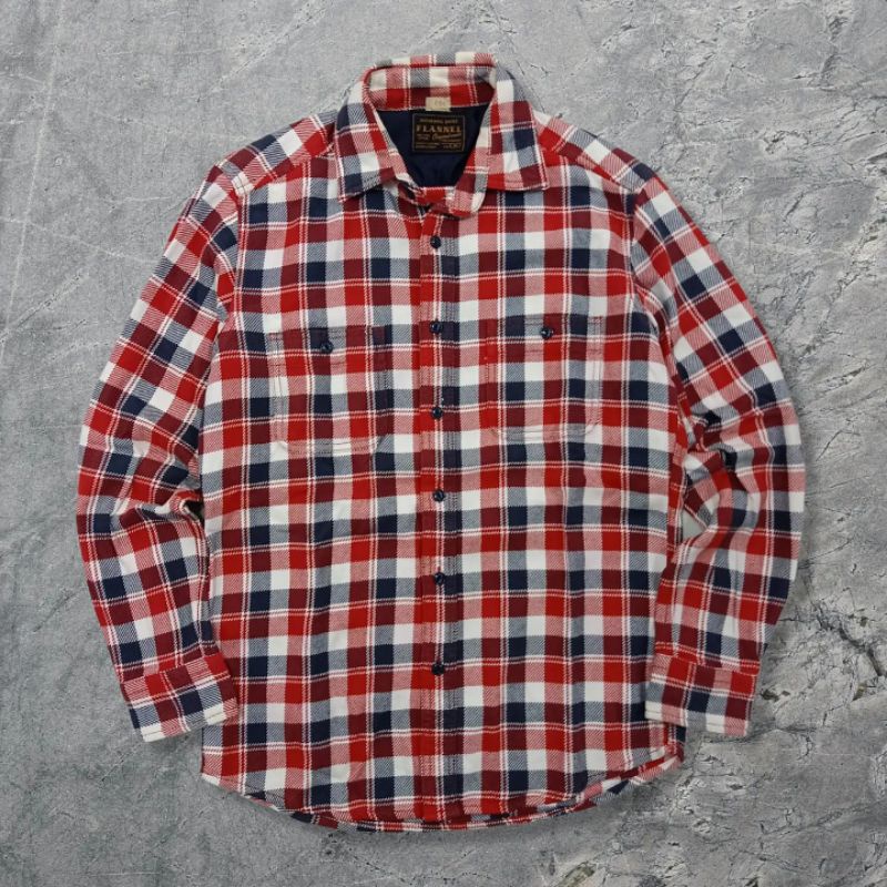 UNIQLO KEMEJA PLAID FLANNEL VETERANO