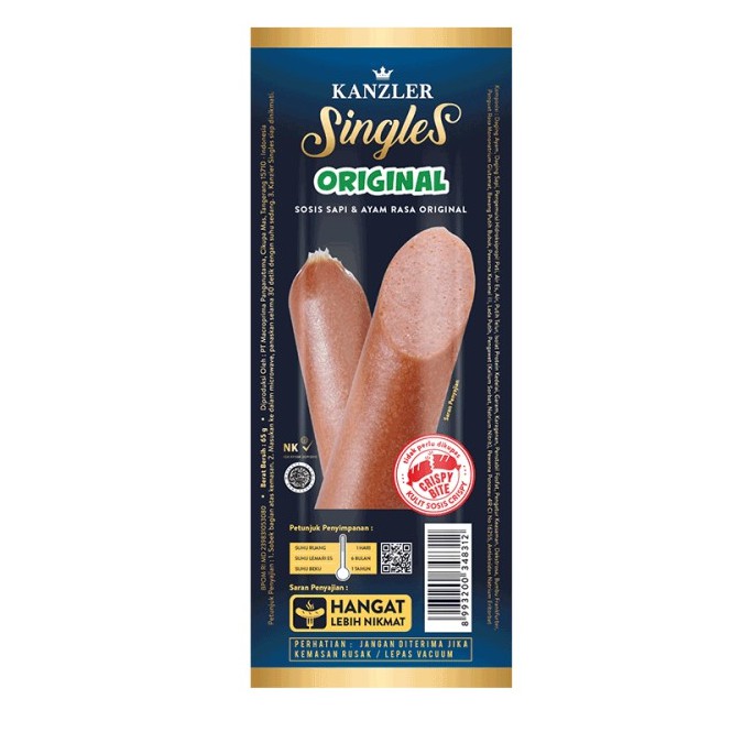 

Kanzler Sosis Singles Original 65 gr / 1 pcs