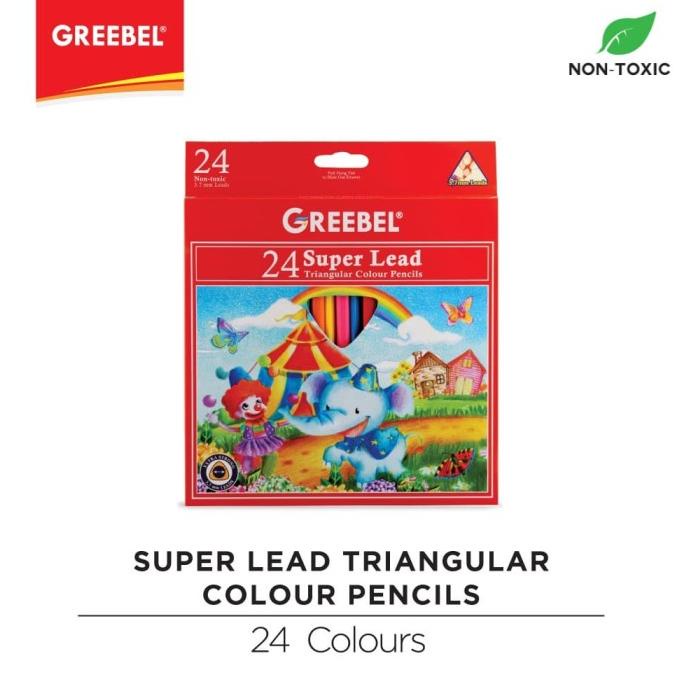

GREEBEL 3724 Pencil Super Lead Triangular Colour Pencils