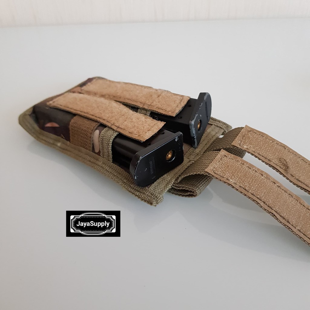 Pouch Magazine Mag Bag 2 Slot Hand Gun Tactical Holster - CP Multicam