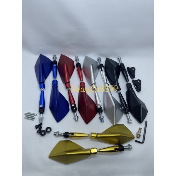 Spion Tomok 2772 Full CNC tangkai kecil Universal honda yamaha suzuki