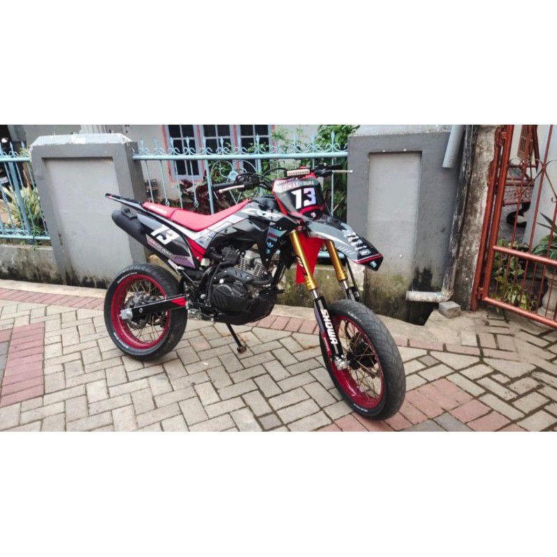 DECAL STICKER HOLOGRAM CRF 150L,KLX, DTRACKER, WR155 FULL BODY(Bahan Max decal)variation costum stik
