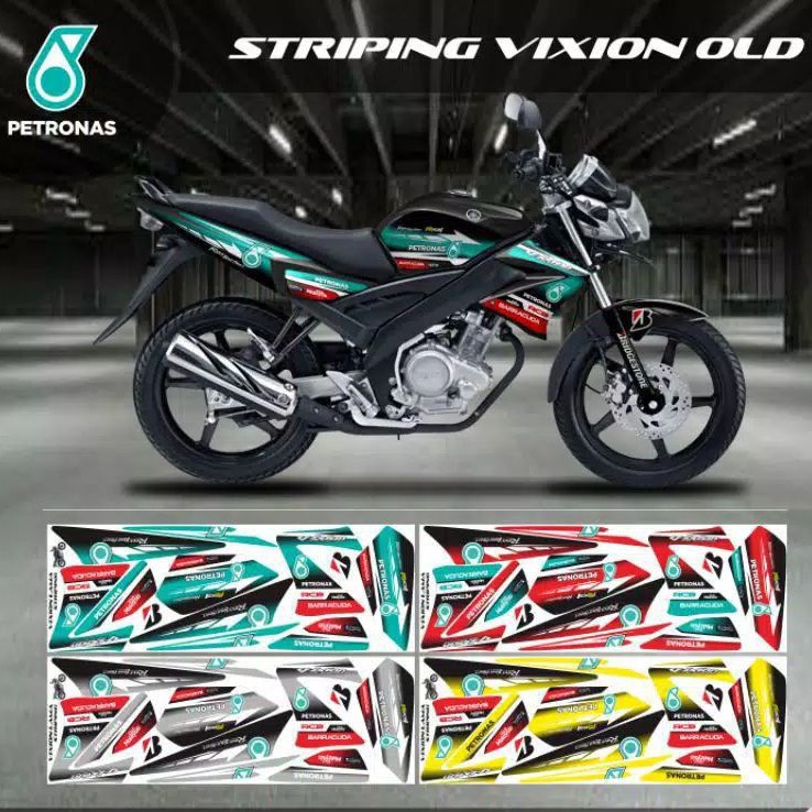 Decal Striping Sticker Variasi Yamaha Vixion Old Modif Petronas