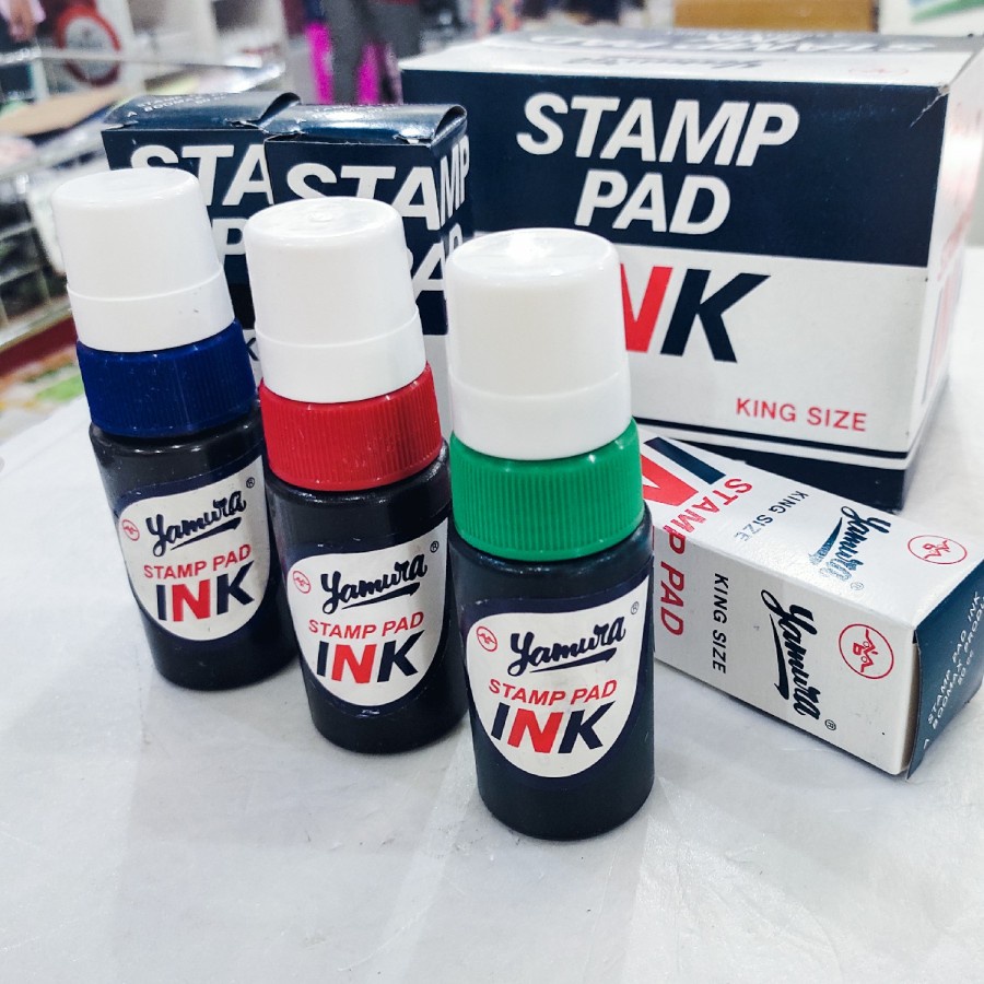 

TINTA STEMPEL, REFILL TINTA STEMPEL, STAMP PAD INK YAMURA KING SIZE