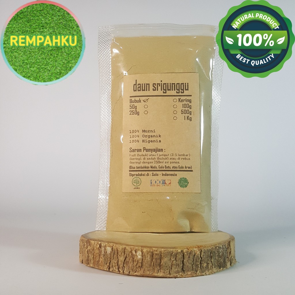 

DAUN SRIGUNGGU / SENGGUGU BUBUK 250 GRAM - Clerodendron Serratum