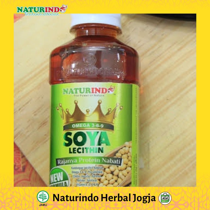 Obat Herbal Soya Lecithin Gold Naturindo Omega 3 6 9 Shopee Indonesia