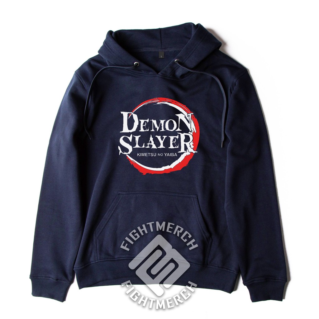 Jaket Hoodie Kimetsu No Yaiba Demon Slayer Anime Fightmerch Shopee Indonesia