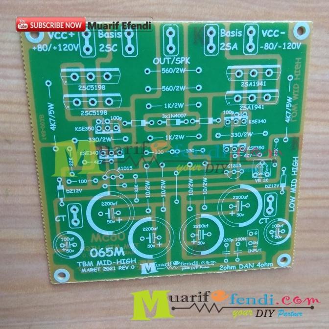 Pcb Power Amplifier Tbm Mid High 065M 10X10Cm Sale