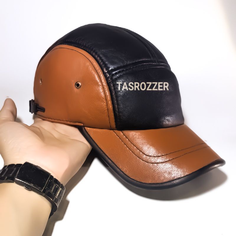 Topi pria kulit asli model joki baseball