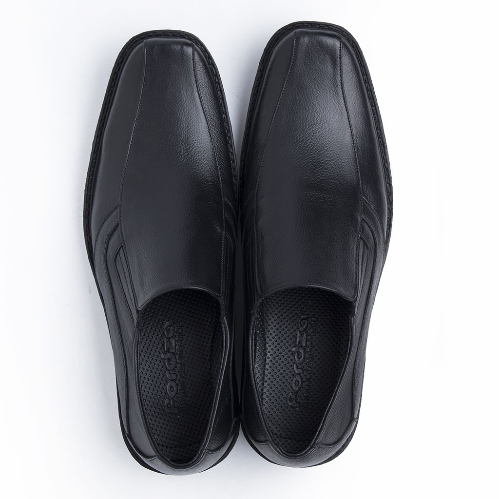 Sepatu Pantofel Pria Formal Kulit Asli Slip On Model Fordza 7605HT