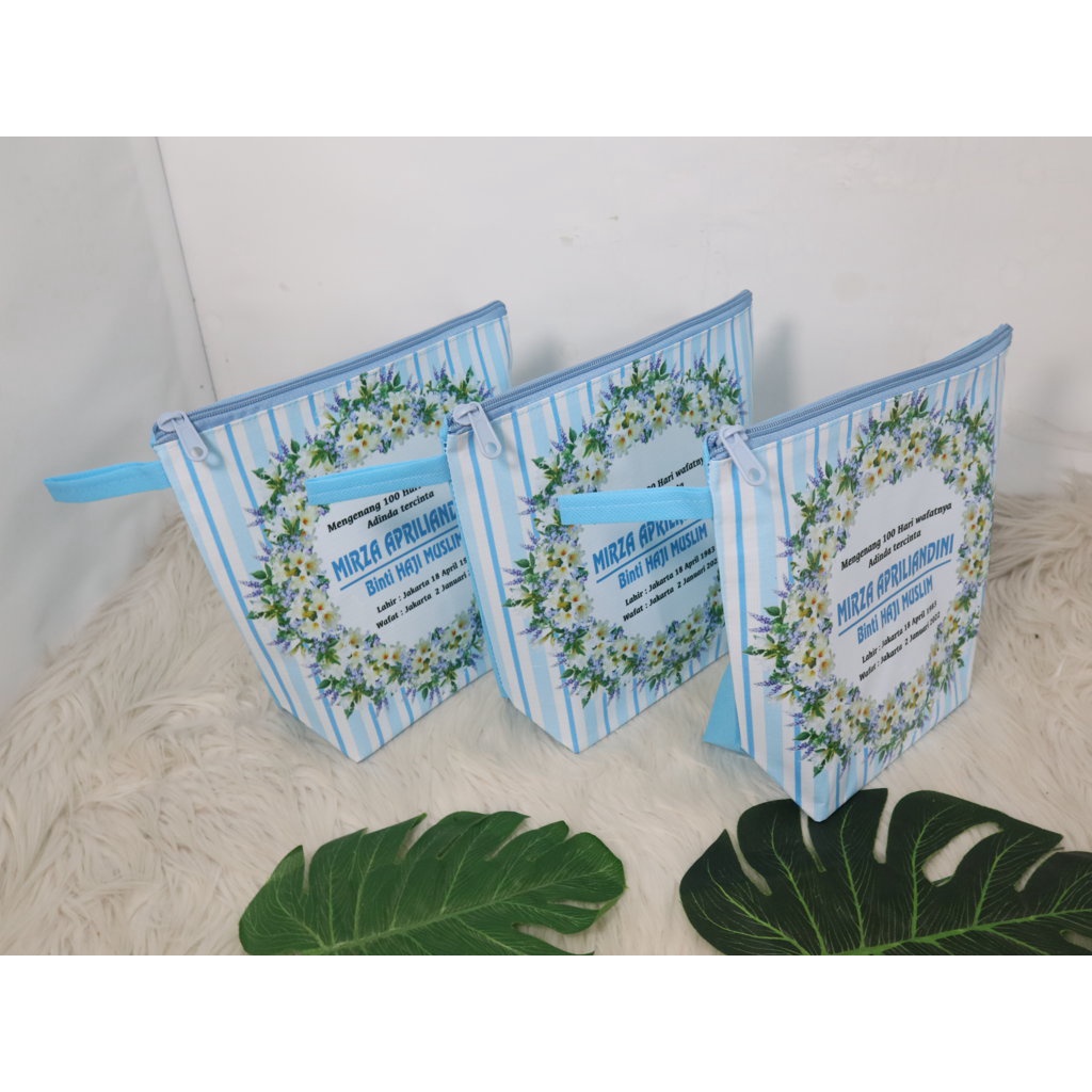 Dompet Souvenir Tahlilan/Hajatan Custom Nama/Souvenir Tahlilan unik Pouch