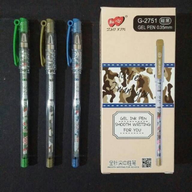 

Pen gel zhixin smooth writing for you 0.35 mm G-2751 . 12 unit