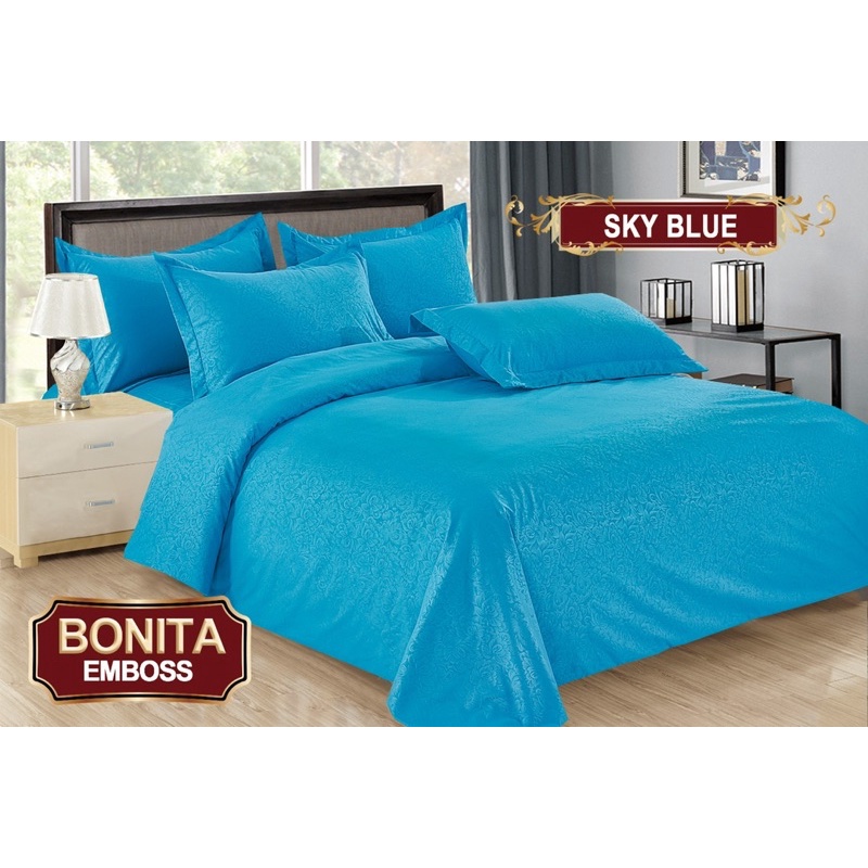 (BISA COD) BEDCOVER BONITA EMBOS UK 180*200 CM DIJAMIN TIDAK LUNTUR