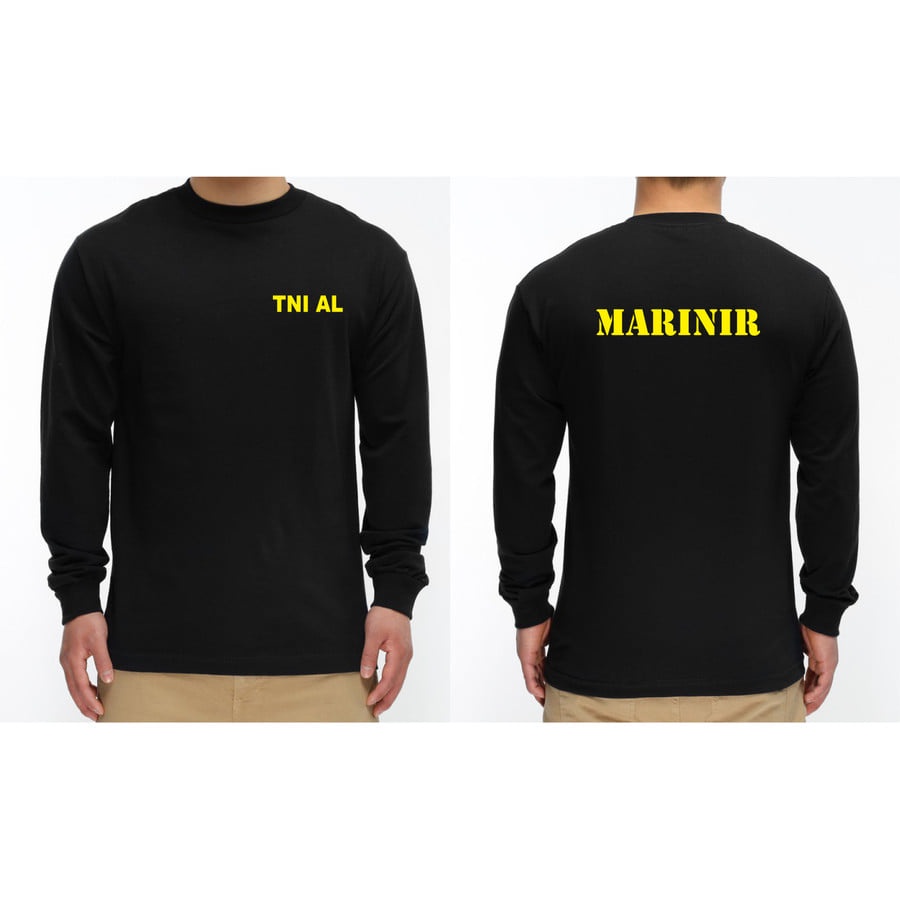 kaos tni al marinir panjang / baju marinir tni al longsleeve