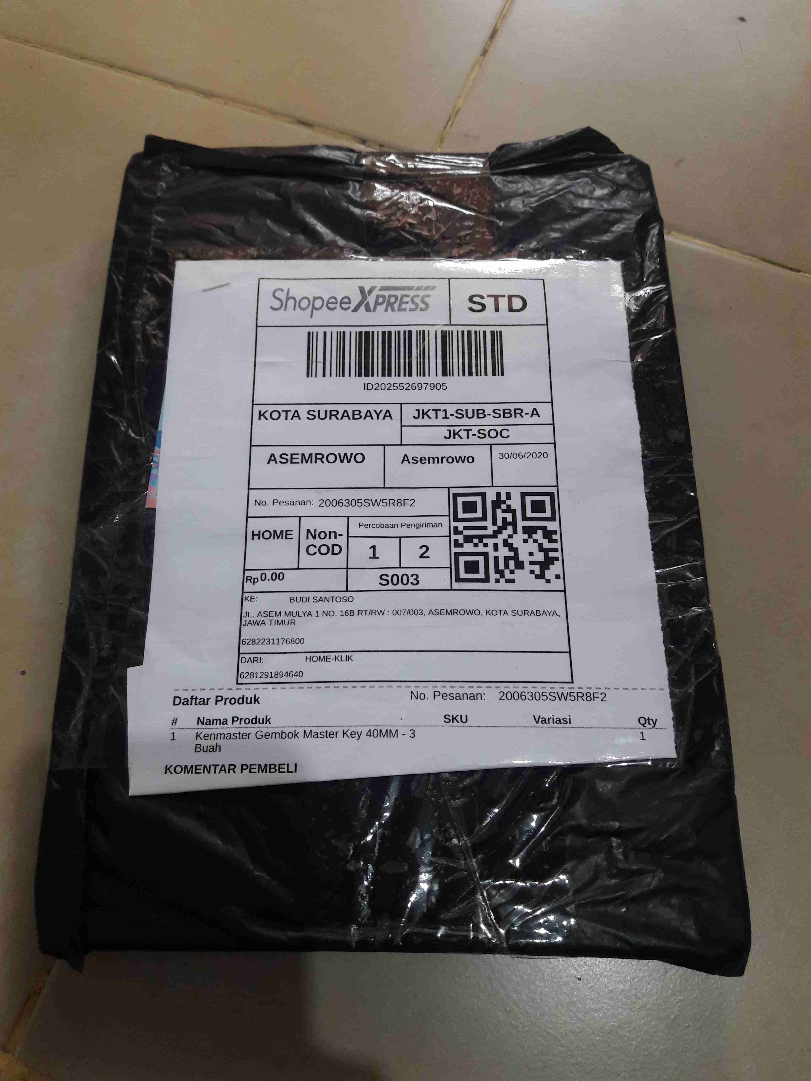 Kenmaster Gembok Master Key 40mm - 3 Buah