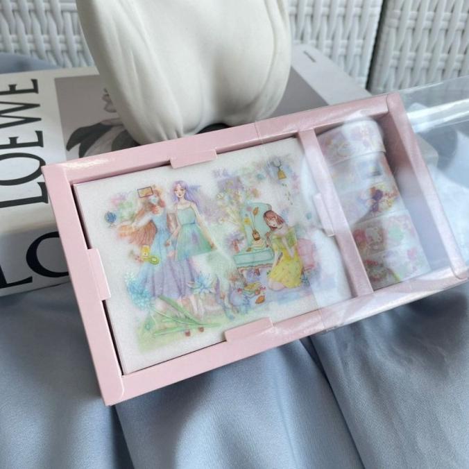 

(BISA COD) PAKET STICKER DAN SOLATIP MODEL BEAUTIFUL GIRL 1SET BOOM SALE Kode 587