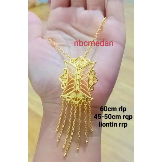 kalung ,cincin motif pintu Aceh (kalung+liontin) dan bisa jadi Bros cantik,awet,mewah