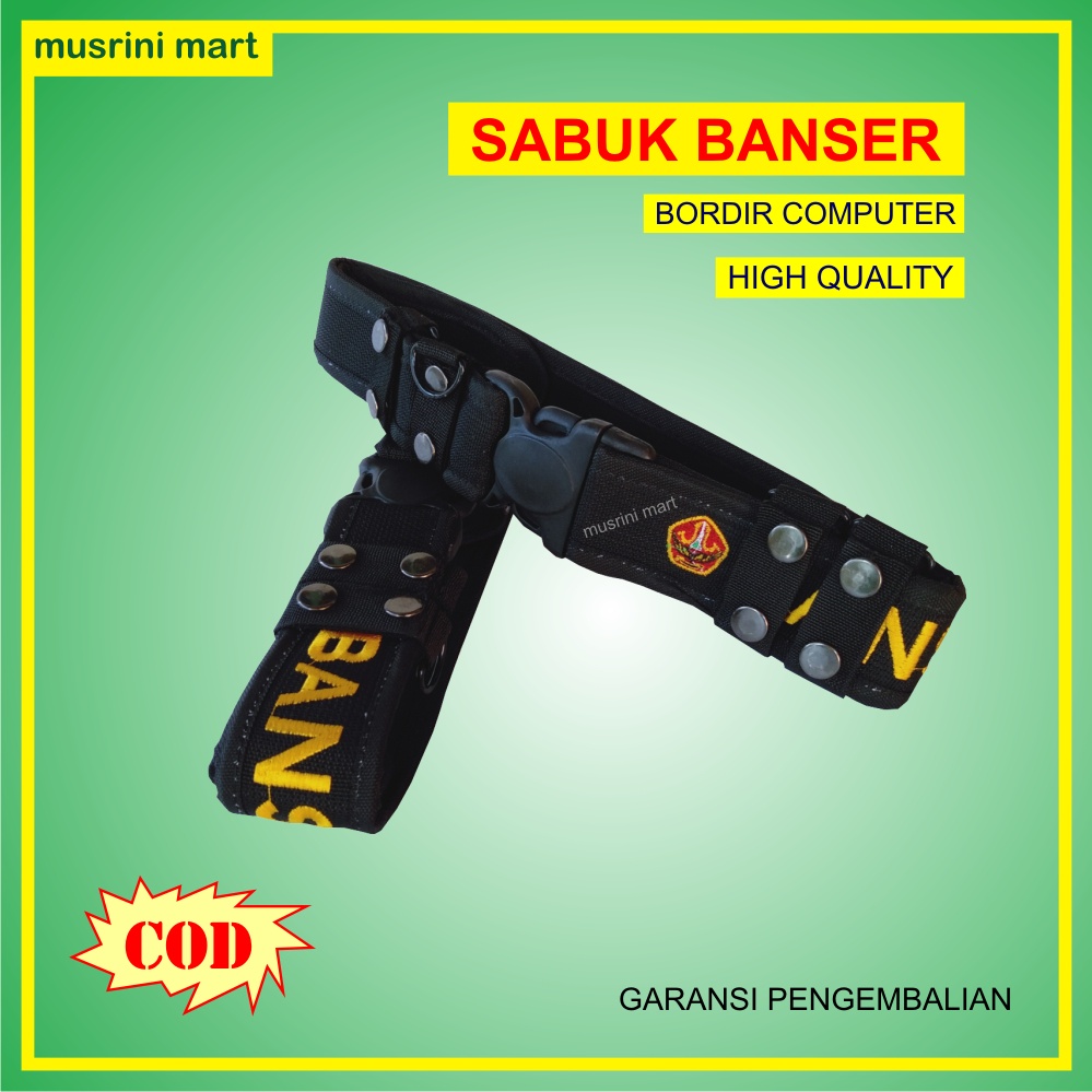 Sabuk Kopel Banser Ikat Pinggang Banser Atribut Seragam Pdl Banser Nasional Musrini Mart