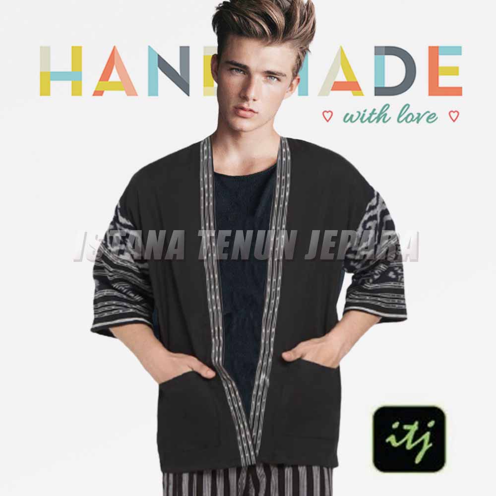 Blazer Batik Etnik Tenun Ikat Troso Handmade Motif Toraja