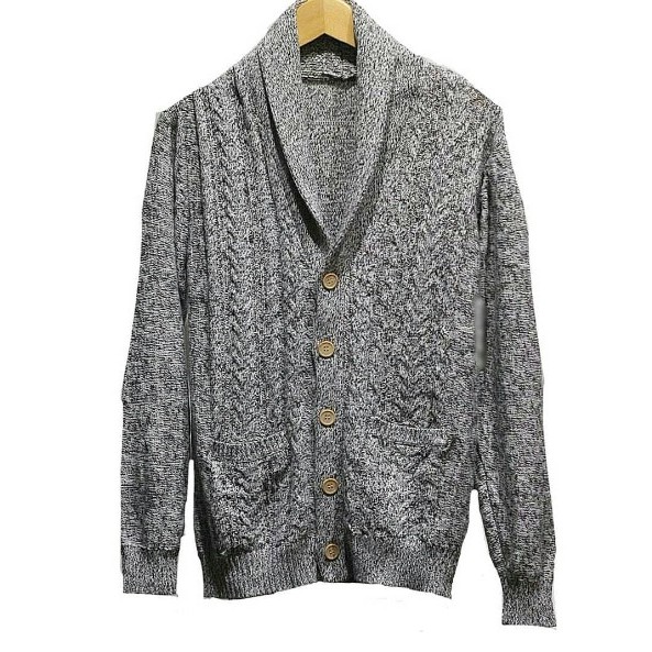 CARDIGAN / JAKET GU By Uniqlo Mens Knitted Shawl Cardigan Original