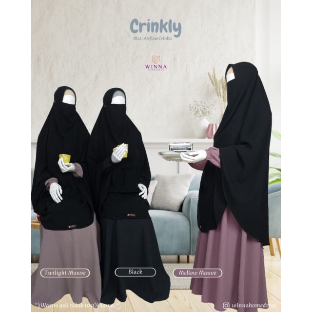 gamis crinkly / homedress crinkly by winna