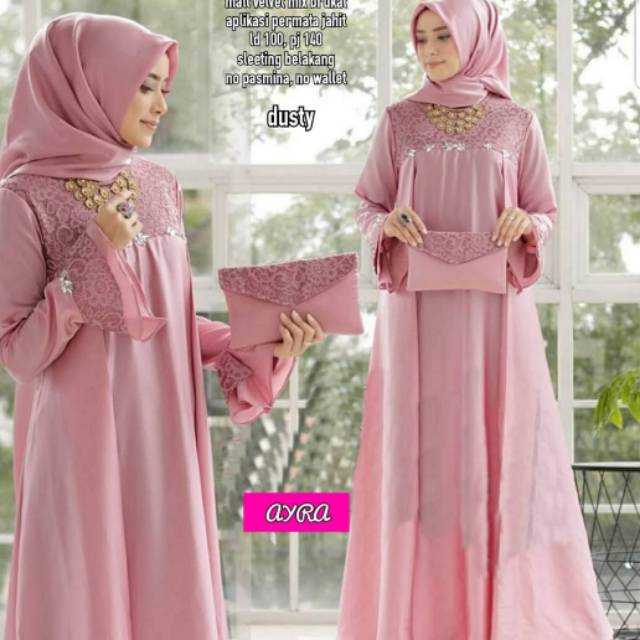 Dress Velvet mix Brukat Mayora by Ayra